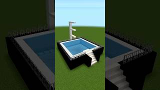 SIMPLE SWIMMING POOL TUTORIAL ❤️ #minecraft #skills #gaming  #minecraftbuild  #minecraftshorts