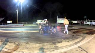 kil-kare drag race on the ZX14