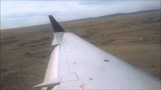 Delta/Skywest CRJ-200 Using Full Runway in Rapid City Landing