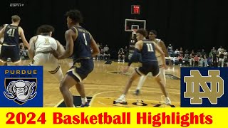 Notre Dame vs Purdue Fort Wayne Basketball Game Highlights 10 30 2024