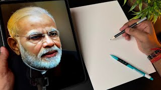 Draw with me - Narendra Modi Drawing,  Modi ji Drawing,  PM Narendra Modi