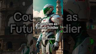 Ai Draws Countries as Future Soldier. #futuresoldier #ai #shorts