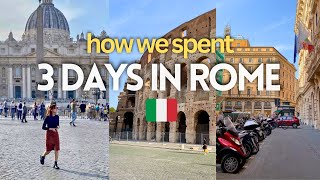 3 days in Rome vlog 🇮🇹 things to do in + surviving as a vegan in Italy 🍝