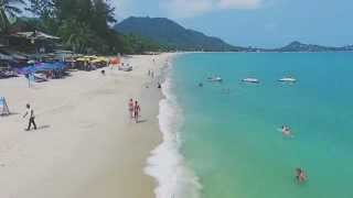 Lamai Beach Aerial Video by a Drone, Koh Samui