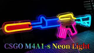 Unboxing My CSGO M4A1-S Neon Light Customized For Fans