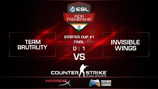 CS:GO - Brutality Vs Invisible Wings | FINALS | ESL India Premiership Challenger