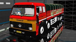 red livery for tata lpk truck | bussid | bus simulator Indonesia | bus simulator ID | indian mod