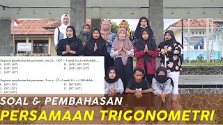 Soal dan Pembahasan Persamaan Trigonometri