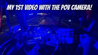 POV for a peterbilt 379 | Testing out my DJI action 4 | Running late from SC to CT |