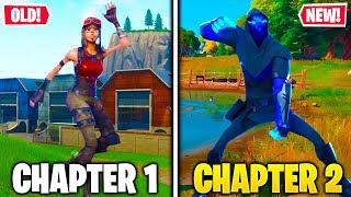 Evolution Of Chapter Emotes In Fortnite! [Chapter 1 - Chapter 2]