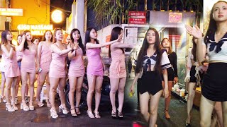 [4k] Vietnam Saigon Night! Bui Vien Walking Street, Pasteur Bar Street Look Around!