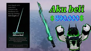 CARA BELI AURORA ROD 100K/JAM. FISCH ROBLOX