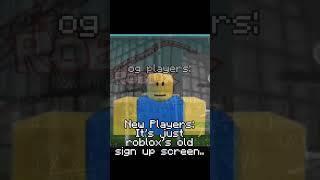 It's just a Roblox's old sign up screen