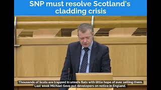 SNP must resolve Scotland's cladding crisis