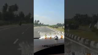 140kmph extreme speed on small road#speed