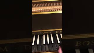 Accidentally found harpsichord - had to play Beethoven's Ode to Joy