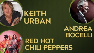 Upcoming Concerts at Yaamava' Theater: Red Hot Chili Peppers, Andrea Bocelli & Keith Urban!