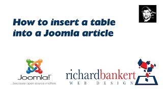 How to insert a table into a Joomla article