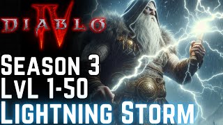 Diablo 4 - Season 3 LIGHTNING STORM Druid Build Guide (Level 1-50) // Early Game Leveling Tips