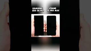 Samsung Galaxy S24 Ultra vs iphone 12 pro max speed Test #speedtest #viralvideo #shorts