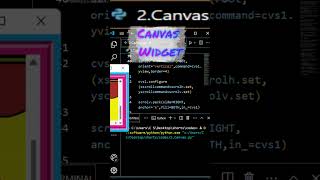 2. Canvas 👌 |  Python #tkinter #coding #shorts