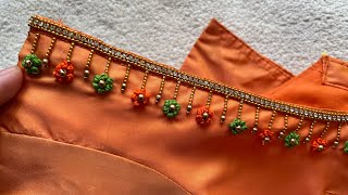 Very simple french knot work using normal needle ! 2023 #simpleaari