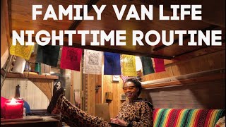 WINTER VAN LIFE NIGHTTIME ROUTINE