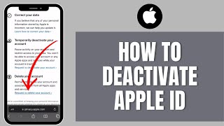 How to Deactivate Apple ID (In 1 Minute!) | Deactivate Your Apple ID