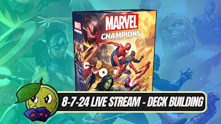 Marvel Champions Live Stream - Solo Deck Building