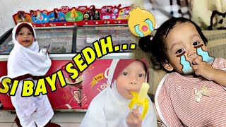 RIVIA PULANG SEKOLAH BORONG ES ESKRIM BANANA UNTUK ADEK BAYI 😍💜 #viralvideo