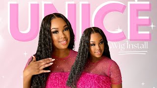 HONEST BYE BYE KNOT LACE WIG REVIEW FT. UNICE * 24"INCH WATERWAVE PRE-CUT & PRE-PLUCKED