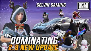 DOMINATING BGMI 2.9 UPDATE ☃️❄️ | 2.9 SENSITIVITY | BGMI 2.9 SENSITIVITY | BGMI