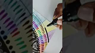 #Mandala Art #youtubeshorts #shortvideo #colourful mandala