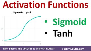 Sigmoid and Tanh Activation Functions | Sigmoid vs Tanh functions in machine learning Mahesh Huddar