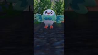 Evolving SHINY Rowlet into Shiny Dartrix on Pokemon Scarlet Violet #shiny #shinypokemon