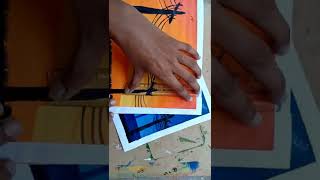 how to paint two figures in a paper | #WHITEBoxmalayalam #shorts #YouTubeshorts