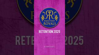 Rajasthan Royals Retentions | IPL 2025 #iplretention #ipl2025