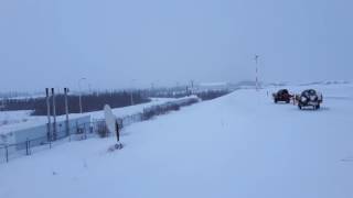 My life in Arctic(27)-Airport today-Feb 4, 2017-Norman Wells-NT