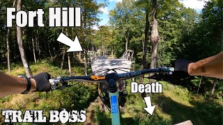 RIDING SCARY MASSIVE JUMPS | Fort Hill