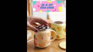 Kawaii Fruits Ceramics Mug Cup