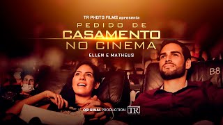 Dessa vez deu certo a surpresa! | Pedido de casamento no cinema | Matheus & Ellen