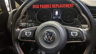 How to Replace Steering Wheel DSG Shift Paddles | MK7 GTI