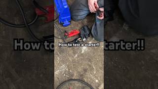 Testing a harley starter #test #benchtest #harley #mekanik #mechanic #diy #howto #pnw #torex