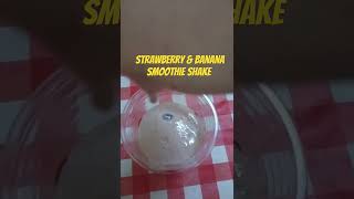 Strawberry Banana Smoothie Shake #strawberry #banana #smoothie #shake #shorts