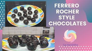 Ferrero rocher style chocolates ll chocolate ll yummy ll tasty 😋😋 ll Sai Hanshitha.