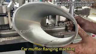 Car muffler flanging machine