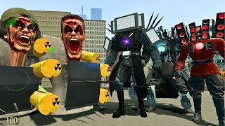 NEW RADIOACTIVE TOXIC G-MAN Skibidi toilet VS Titan TVMAN , CAMERAMAN, SPEAKERMAN BOSSES