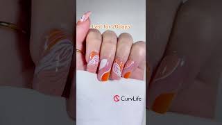 Revolutionary Curvlife Acrylic Press-On Nails: No Light Needed, Lasts 3 Weeks!