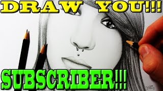 Subscriber Mimi via Obscura - Daily Drawing #0020 [HD] [Speeddrawing] [Drawing] [Portrait]