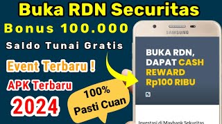 BUKA RDN DAPAT 100.000, APLIKASI PENGHASIL UANG 2024, CARA MENDAPATKAN UANG DARI INTERNET